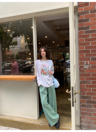 cartoon print Tops