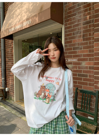 cartoon print Tops