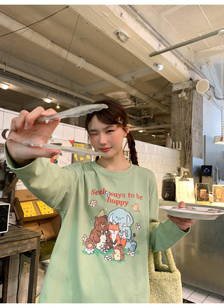 cartoon print Tops
