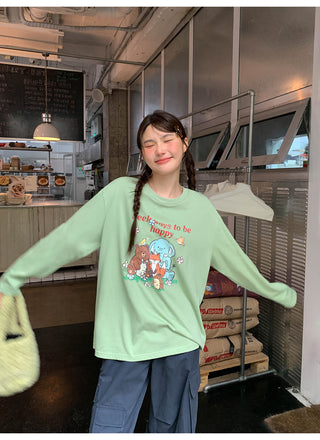 cartoon print Tops