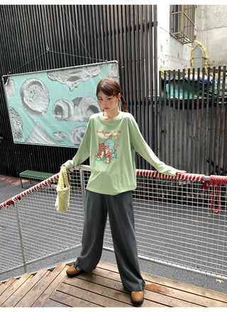cartoon print Tops