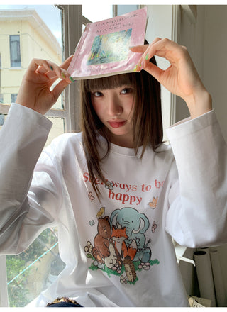 cartoon print Tops