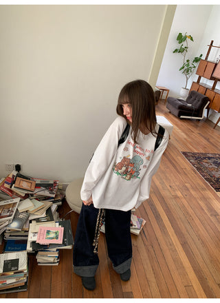 cartoon print Tops