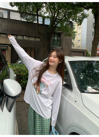cartoon print Tops