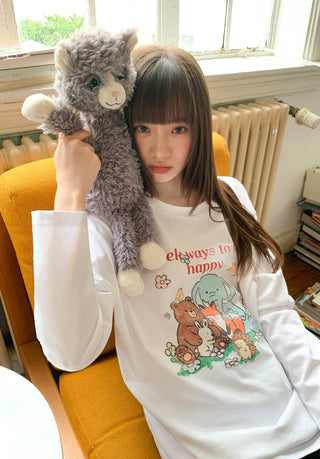 cartoon print Tops