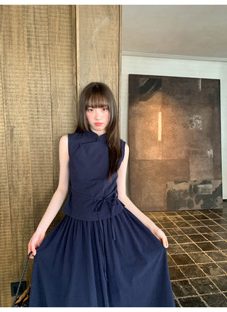 stand collar Tops suit