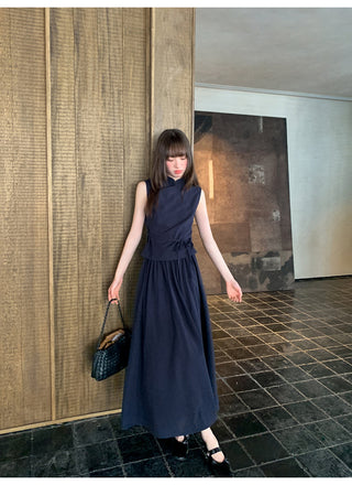 stand collar Tops suit