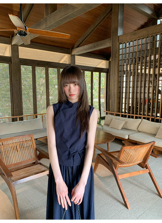 stand collar Tops suit