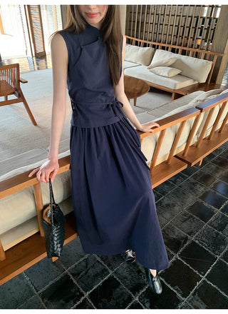 stand collar Tops suit