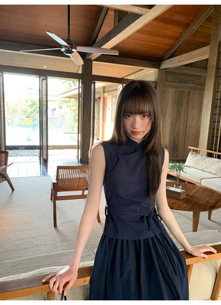 stand collar Tops suit