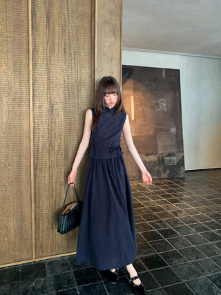 stand collar Tops suit