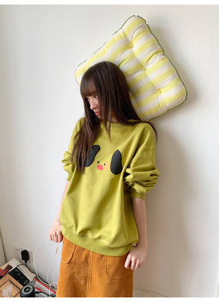 dog print sweater