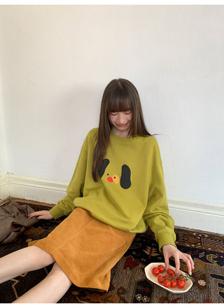 dog print sweater