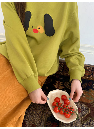 dog print sweater