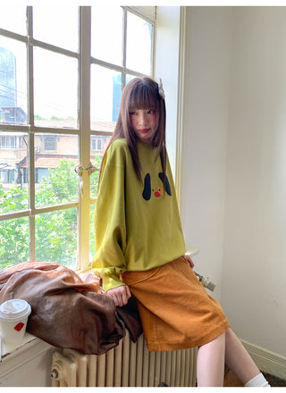dog print sweater