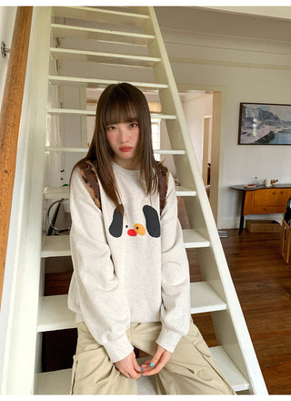 dog print sweater