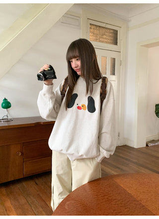 dog print sweater