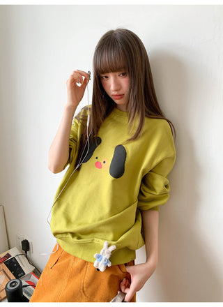 dog print sweater