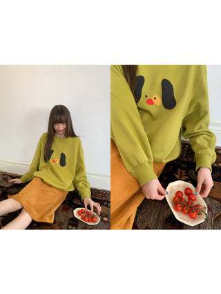 dog print sweater