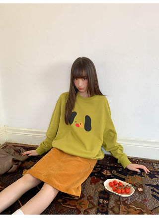 dog print sweater
