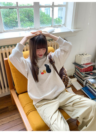 dog print sweater
