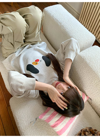 dog print sweater