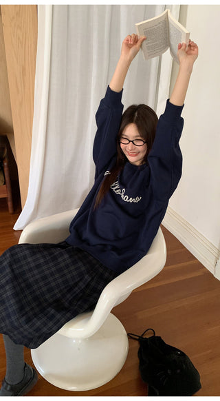 letter rope sweater