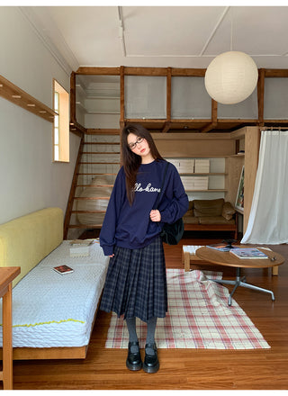 letter rope sweater