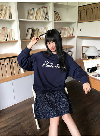 letter rope sweater
