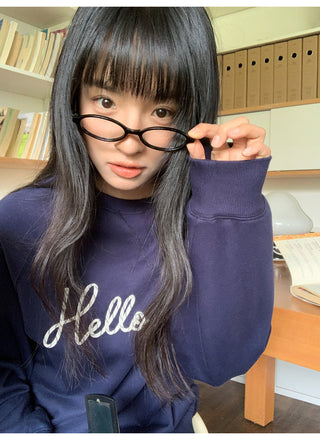 letter rope sweater