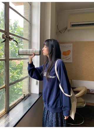 letter rope sweater