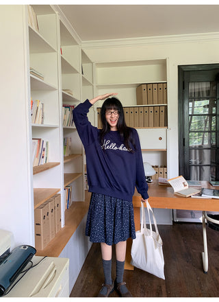 letter rope sweater