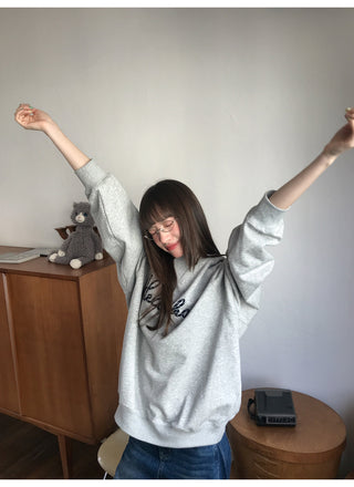 letter rope sweater