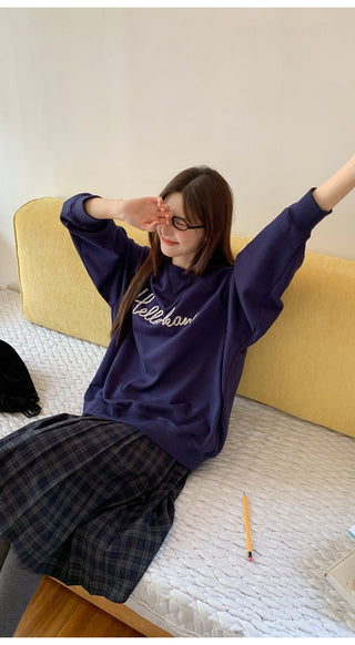 letter rope sweater