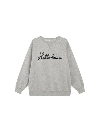 letter rope sweater