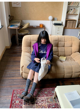 letter rope sweater
