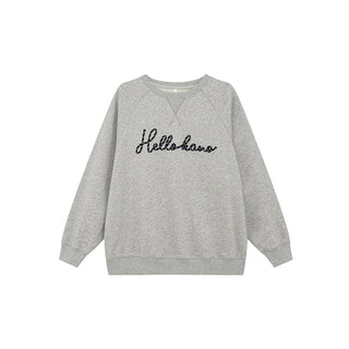 letter rope sweater