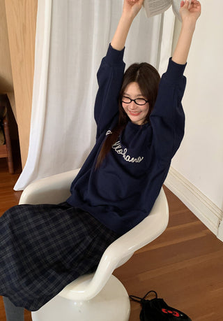 letter rope sweater