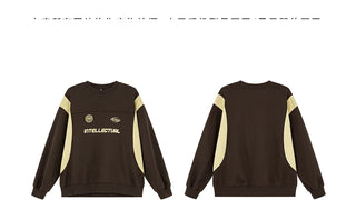 contrast patch sweater
