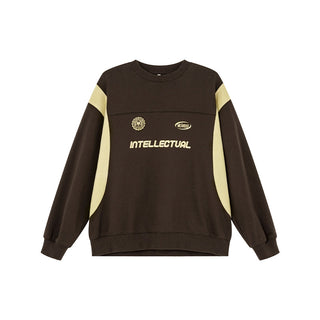 contrast patch sweater