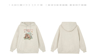 cartoon print hoodie