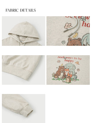 cartoon print hoodie