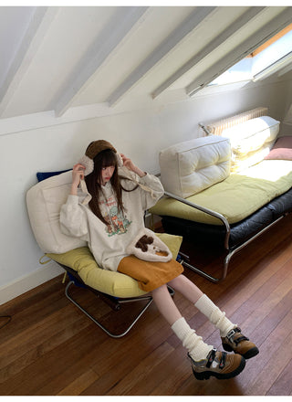 cartoon print hoodie