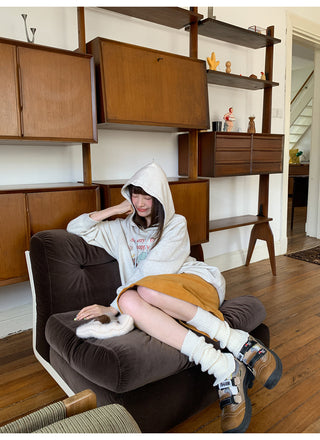 cartoon print hoodie