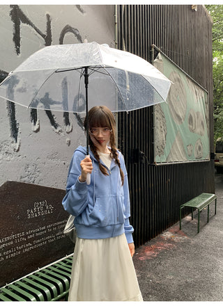 rhinestone hooded jacket
