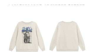 portrait print sweater