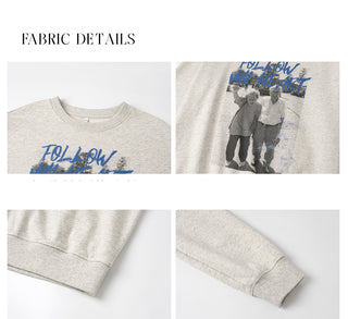 portrait print sweater