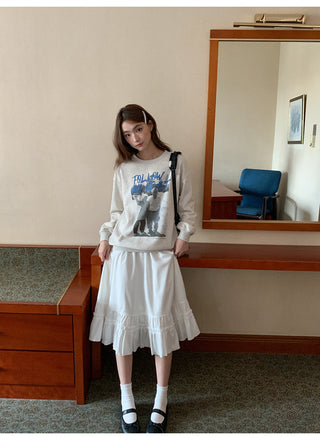 portrait print sweater
