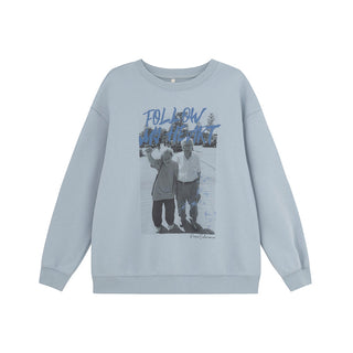 portrait print sweater