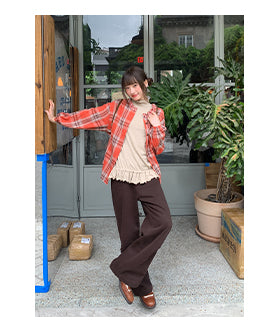 two-tone plaid shirt